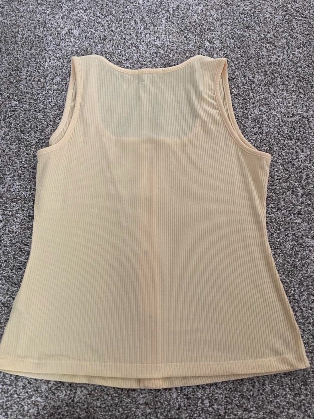 Chromat Beige Ribbed Button-Front Tank - Picture 3 of 4
